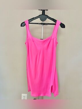 Made in Morocco - Bright Pink Sleeveless Slip Dress